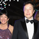 File photo of Elon Musk (right) with socialite Ghislaine Maxwell (left) on March 2, 2014 in West Hollywood, California.